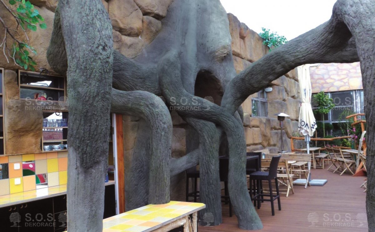 Stylization - tree and stone imitation